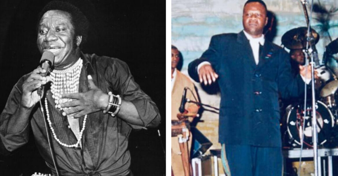 Tabu Ley Rochereau et Papa Wemba, deux légendes de la Rumba congolaise.